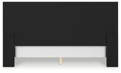 Londer Black King Panel Bed - Ornate Home