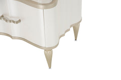 London Place Creamy Pearl 6-Drawer Tiered Chest - Ornate Home