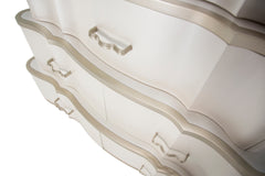 London Place Creamy Pearl 6-Drawer Tiered Chest - Ornate Home