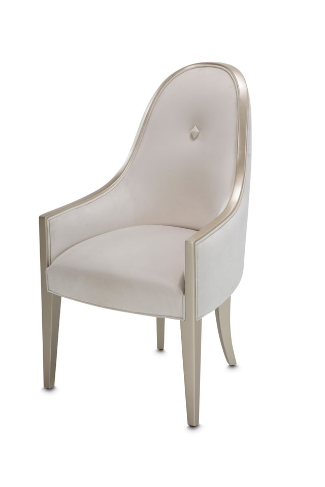 London Place Creamy Pearl Arm Chair - Ornate Home