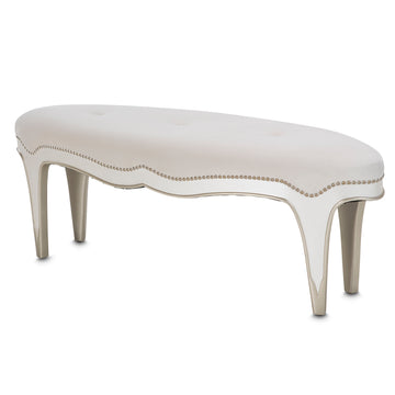 London Place Creamy Pearl Bed Bench - Ornate Home