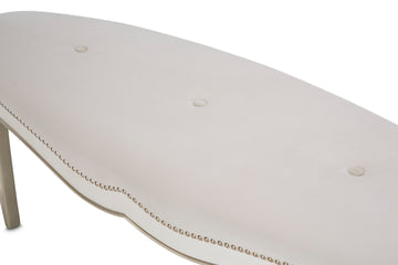 London Place Creamy Pearl Bed Bench - Ornate Home