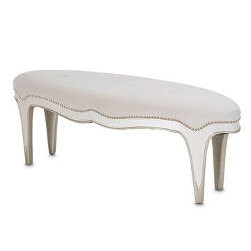 London Place Creamy Pearl Bed Bench - Ornate Home