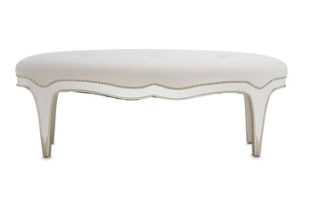 London Place Creamy Pearl Bed Bench - Ornate Home