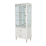 London Place Creamy Pearl Display Cabinet - Ornate Home