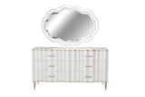 London Place Creamy Pearl Dresser with Mirror - Ornate Home