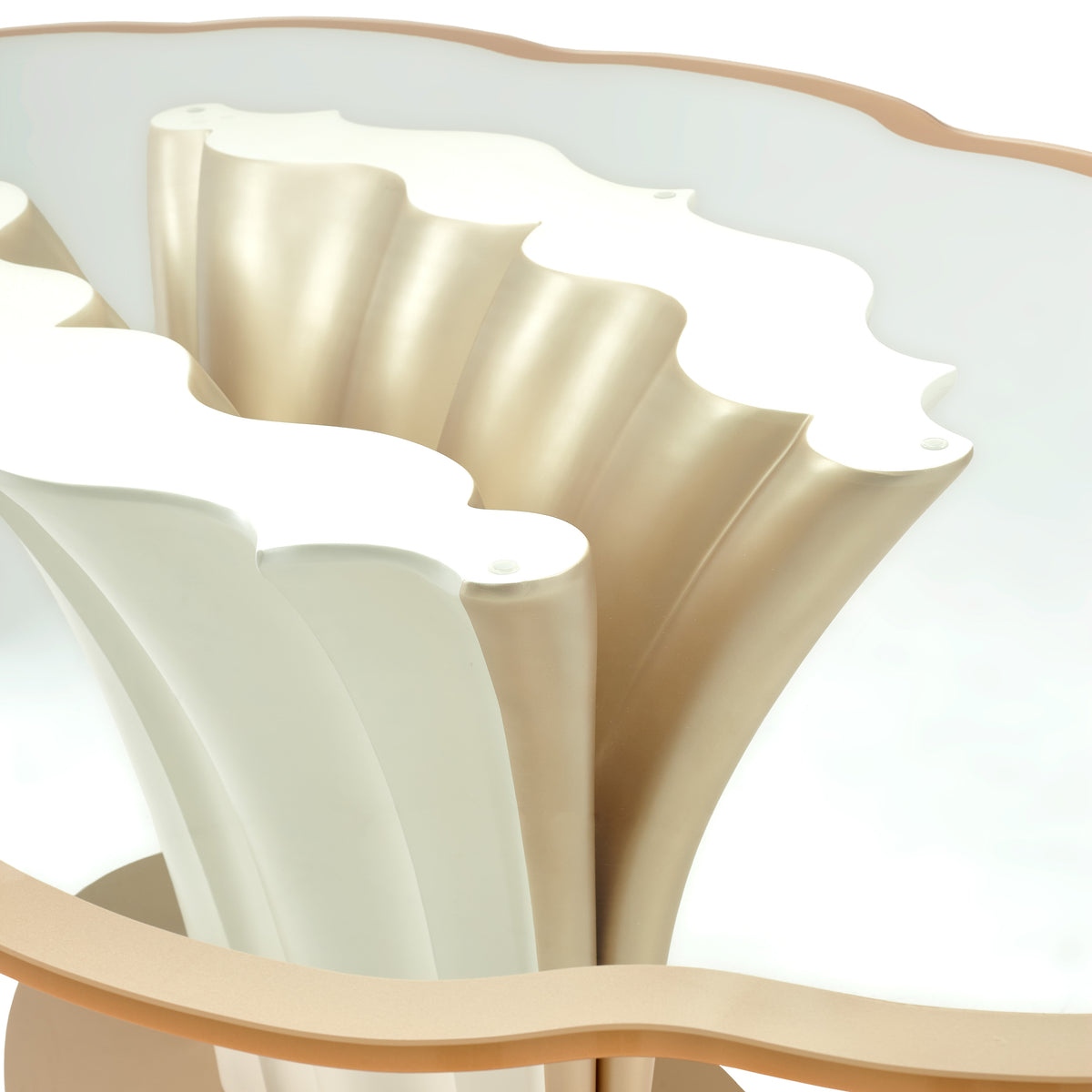 London Place Creamy Pearl Entry Table