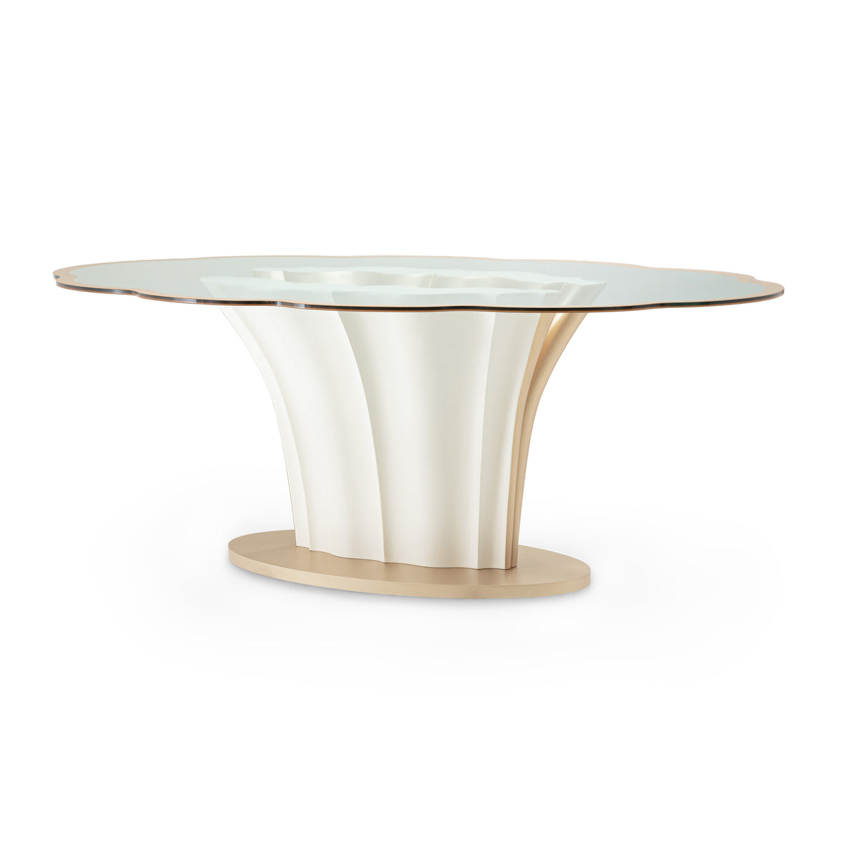 London Place Creamy Pearl Entry Table