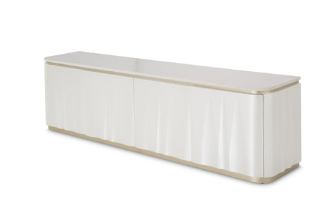 London Place Creamy Pearl Media Cabinet - Ornate Home