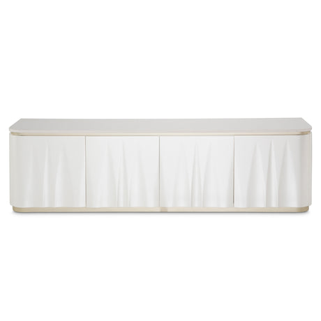 London Place Creamy Pearl Media Cabinet - Ornate Home