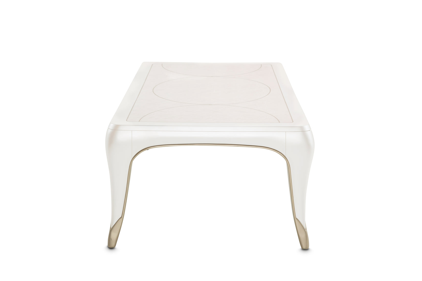 London Place Creamy Pearl Rectangular Cocktail Table - Ornate Home