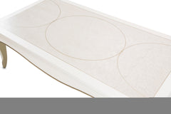 London Place Creamy Pearl Rectangular Cocktail Table - Ornate Home