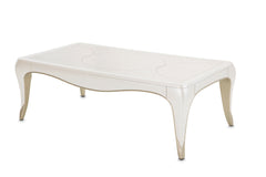 London Place Creamy Pearl Rectangular Cocktail Table - Ornate Home