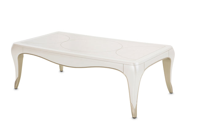 London Place Creamy Pearl Rectangular Cocktail Table - Ornate Home