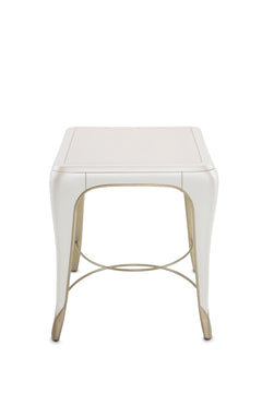 London Place Creamy Pearl Rectangular End Table - Ornate Home