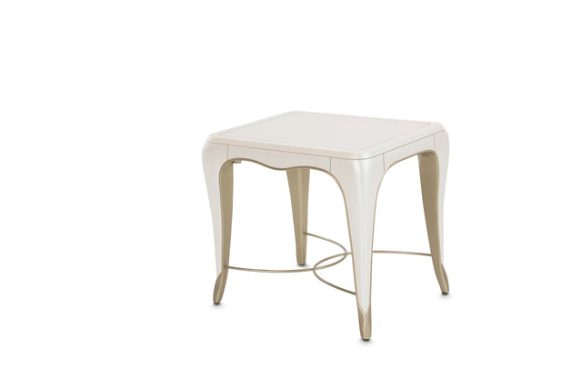 London Place Creamy Pearl Rectangular End Table - Ornate Home