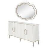 London Place Creamy Pearl Sideboard with Mirror