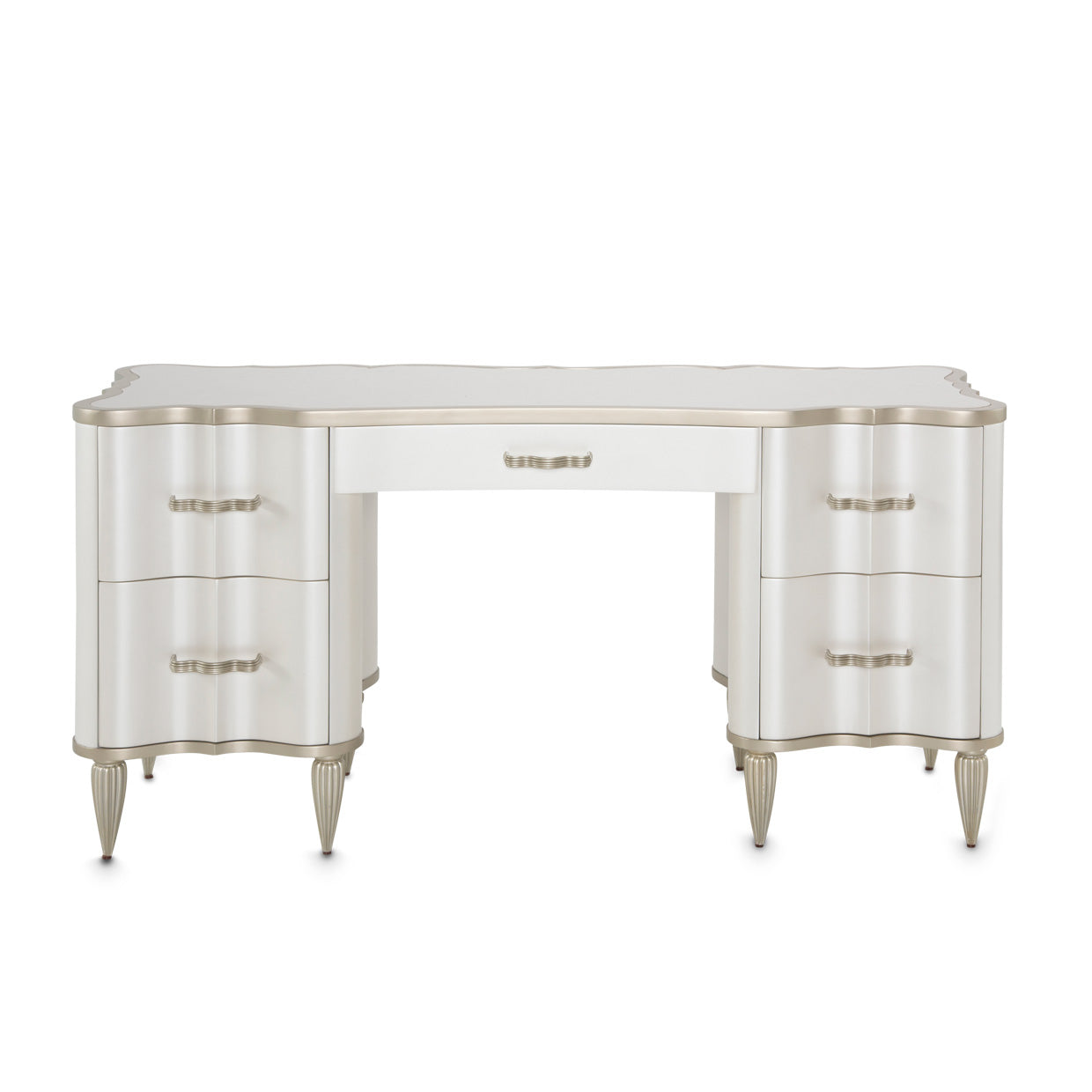 London Place Creamy Pearl Vanity Desk - Ornate Home