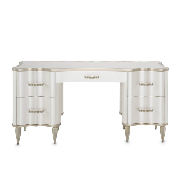 London Place Creamy Pearl Vanity Desk - Ornate Home
