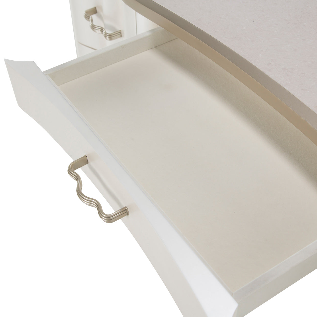 London Place Creamy Pearl Vanity Desk - Ornate Home