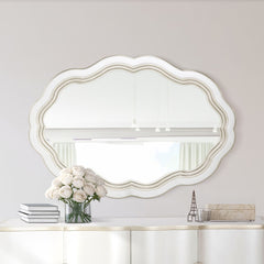 London Place Creamy Pearl Wall Mirror - Ornate Home