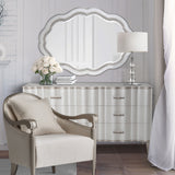 London Place Creamy Pearl Wall Mirror - Ornate Home