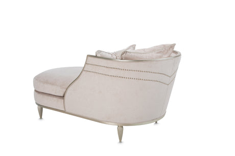 London Place Light Champagne/Parchment Chaise - Ornate Home