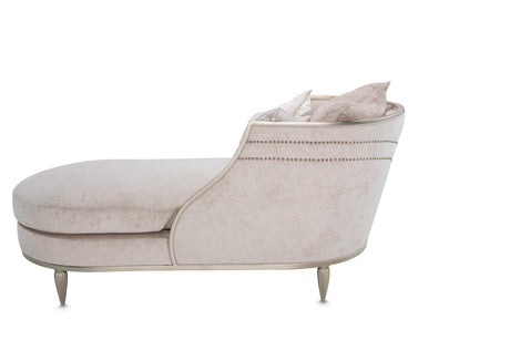 London Place Light Champagne/Parchment Chaise - Ornate Home
