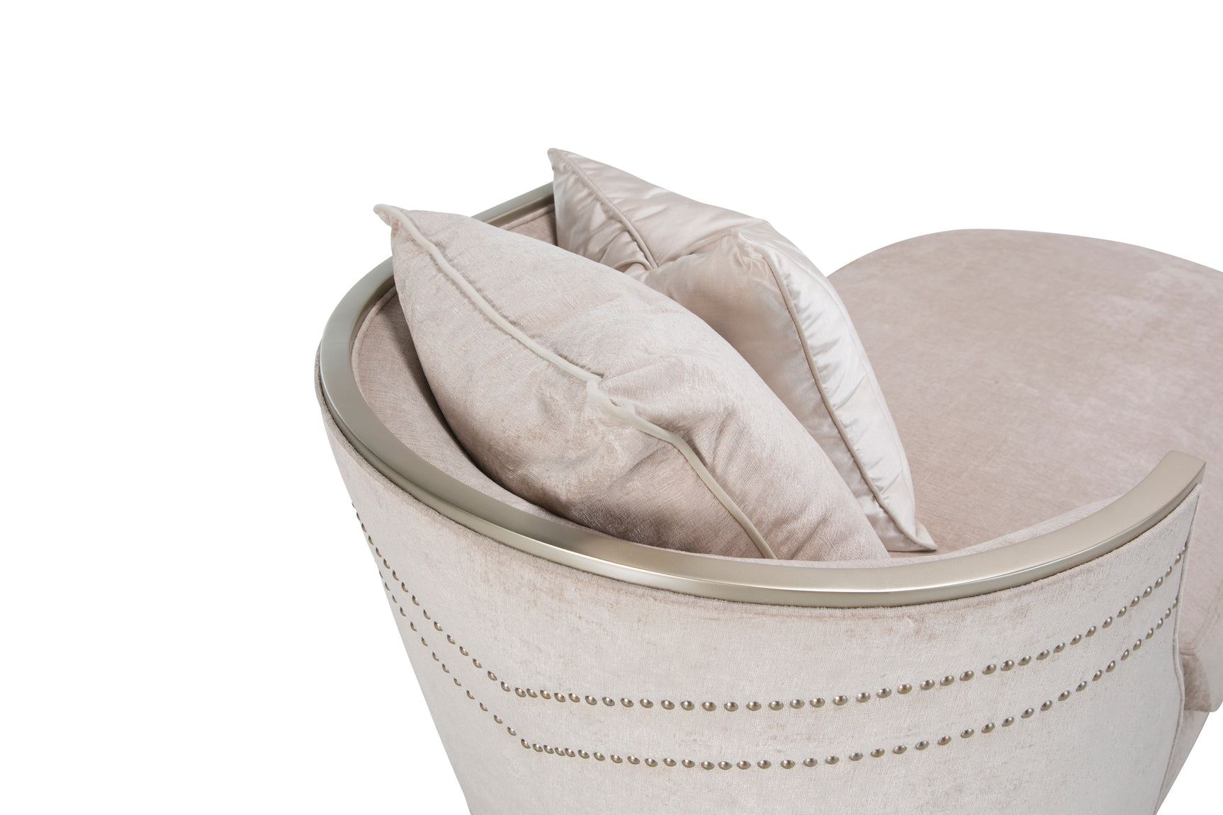 London Place Light Champagne/Parchment Chaise - Ornate Home