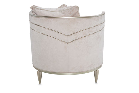 London Place Light Champagne/Parchment Chaise - Ornate Home