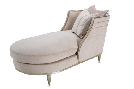 London Place Light Champagne/Parchment Chaise - Ornate Home