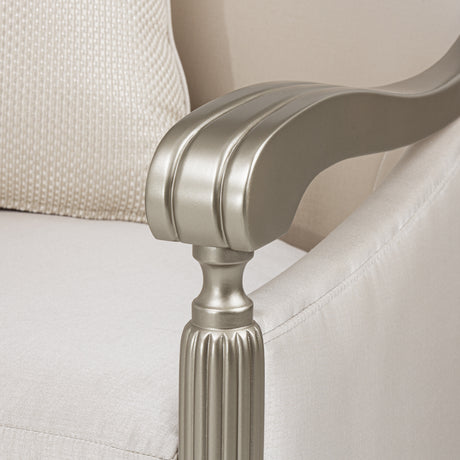London Place Platinum/Porcelain Accent Chair - Ornate Home