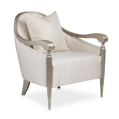 London Place Platinum/Porcelain Accent Chair - Ornate Home