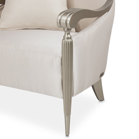 London Place Platinum/Porcelain Accent Chair - Ornate Home
