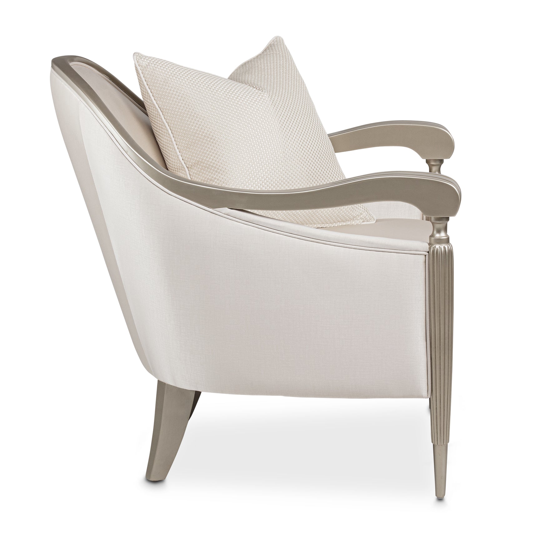 London Place Platinum/Porcelain Accent Chair - Ornate Home