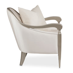 London Place Platinum/Porcelain Accent Chair - Ornate Home