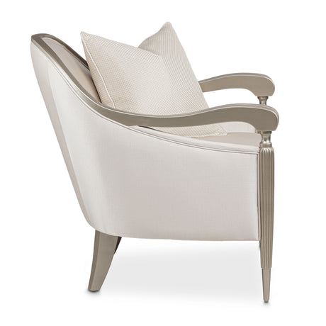 London Place Platinum/Porcelain Accent Chair - Ornate Home