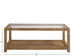 Long Key Natural Cocktail Table - Ornate Home