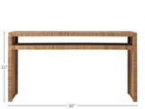 Long Key Natural Console Table - Ornate Home