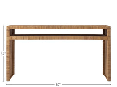 Long Key Natural Console Table - Ornate Home