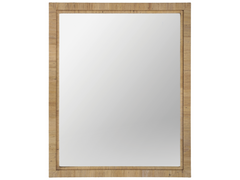 Long Key Natural Rattan Mirror - Ornate Home