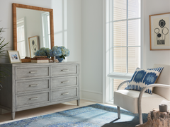 Long Key Natural Rattan Mirror - Ornate Home