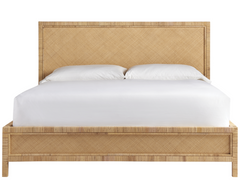 Long Key Natural Rattan Queen Bed - Ornate Home