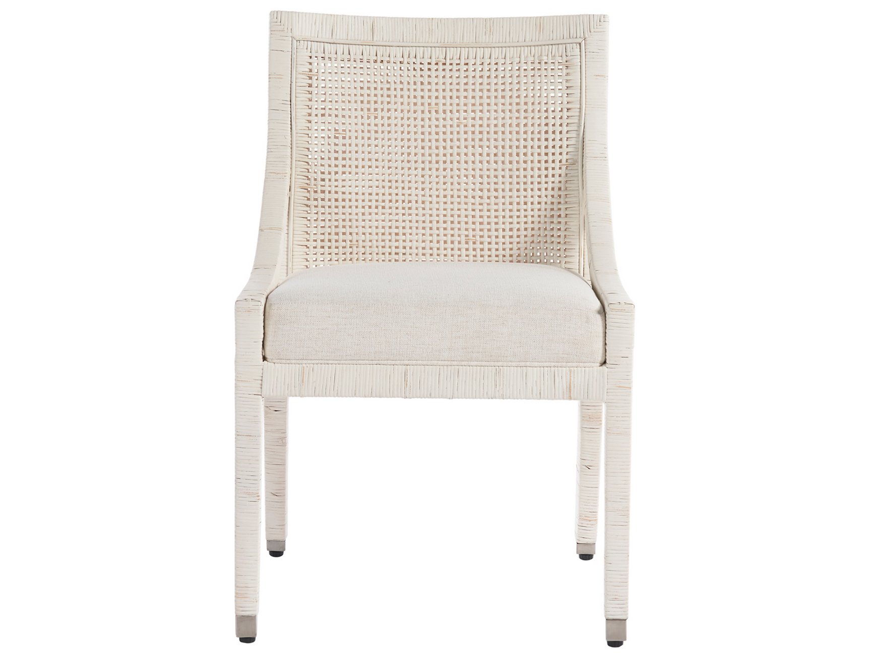 Longboat Nomad Snow/White Rattan Dining Chair - Ornate Home