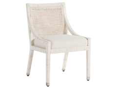 Longboat Nomad Snow/White Rattan Dining Chair - Ornate Home