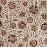 Longford Beige Floral Wool Carpet - Ornate Home
