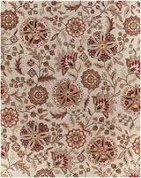 Longford Beige Floral Wool Carpet - Ornate Home