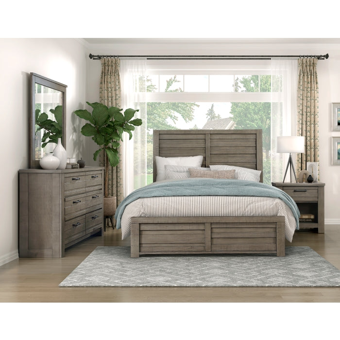 Longview Brown Queen Bed - Ornate Home