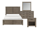 Longview Gray 4-piece Queen Bedroom Set - Ornate Home