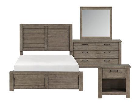 Longview Gray 4-piece Queen Bedroom Set - Ornate Home